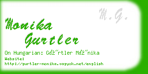 monika gurtler business card